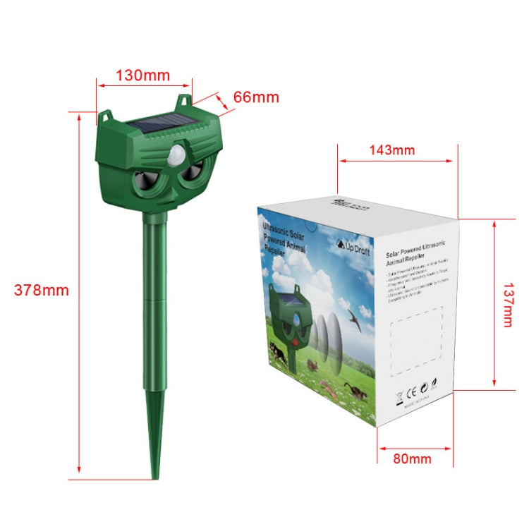 Repellente solare a ultrasuoni per animali da esterno RC-543 - immagine 8