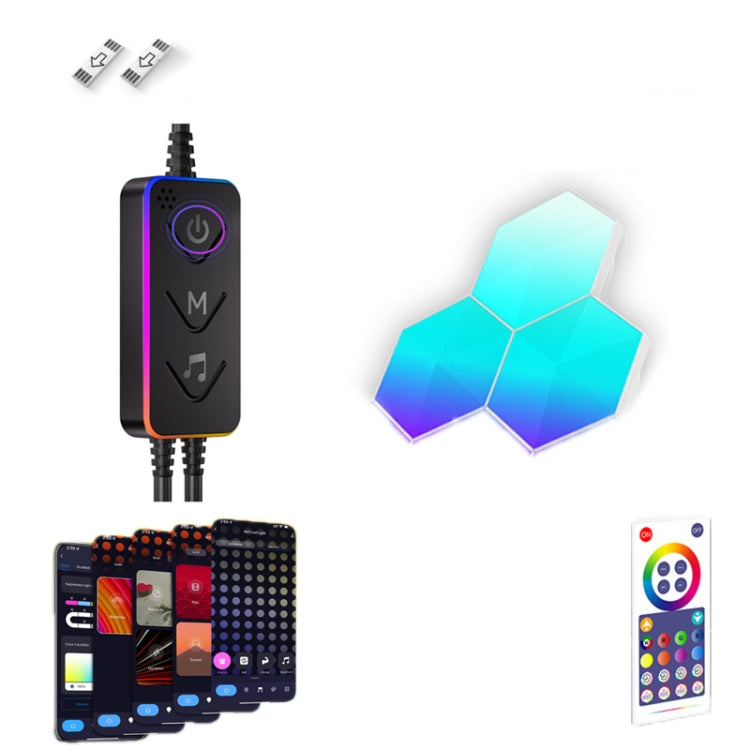 Luci da parete RGBIC smart per gaming con controllo app
