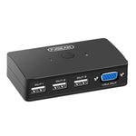 FJGEAR FJ-210UK Switch KVM 2 porte VGA HD USB 2.0