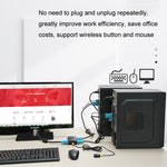 FJGEAR FJ-210UK Switch KVM 2 porte VGA HD USB 2.0