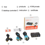 FJGEAR FJ-210UK Switch KVM 2 porte VGA HD USB 2.0