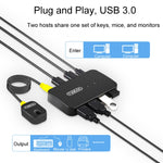 Espansore switch USB 3 in 2 out con cavo controller desktop