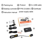 Espansore switch USB 3 in 2 out con cavo controller desktop
