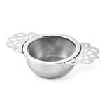 Filtro da tè in acciaio inox 304 con bordo decorativo