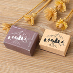 Set 5 Timbri in Legno per Decorazioni Manuali
