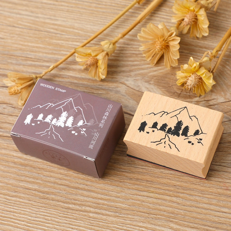 Set 5 Timbri in Legno per Decorazioni Manuali