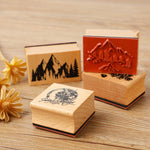 Set 5 Timbri in Legno per Decorazioni Manuali