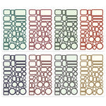 Set 3 materiali adesivi con testo vintage per fai-da-te