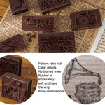 Set 7 timbri in legno per fai da te 12x9 cm