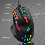 Mouse meccanico cablato K-Snake Q15 9 tasti RGB
