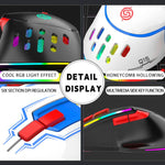 Mouse meccanico cablato K-Snake Q15 9 tasti RGB