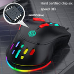 Mouse meccanico cablato K-Snake Q15 9 tasti RGB