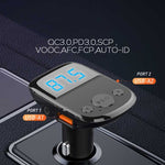 Caricabatteria auto LDNIO C706Q QC3.0 con display digitale