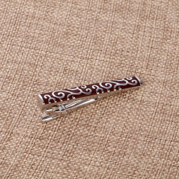 Fermacravatta da uomo in ottone lucido set 2 pezzi