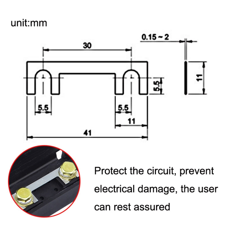 Portafusibili auto 10 pezzi in nylon 60V 100A