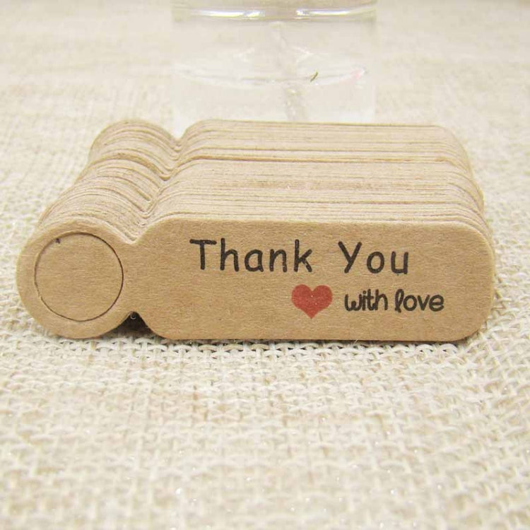 100 pz etichette cartellino prezzo carta kraft 5x1,3 cm