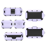 Custodia protettiva in silicone antiurto per Bose QuietComfort Earbuds viola