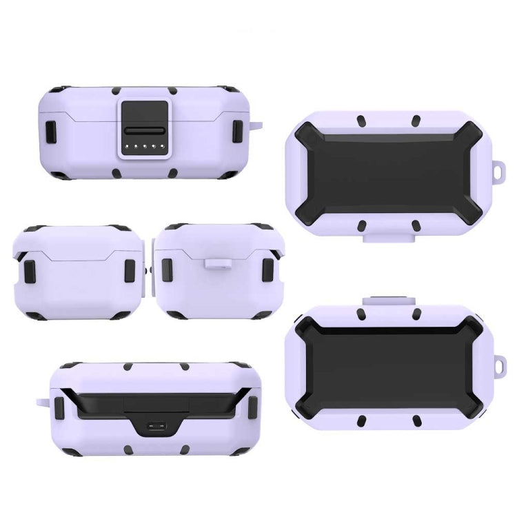 Custodia protettiva in silicone antiurto per Bose QuietComfort Earbuds viola