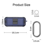 Custodia protettiva in silicone antiurto per Bose QuietComfort Earbuds viola