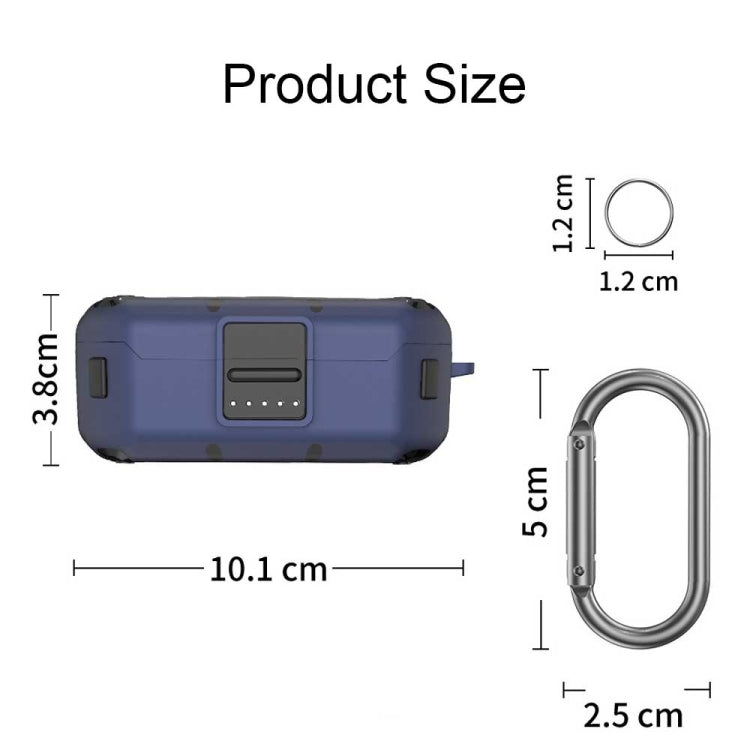Custodia protettiva in silicone antiurto per Bose QuietComfort Earbuds viola