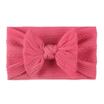 5 pezzi Fasce per capelli bambini in nylon con fiocco