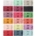 5 pezzi Fasce per capelli bambini in nylon con fiocco