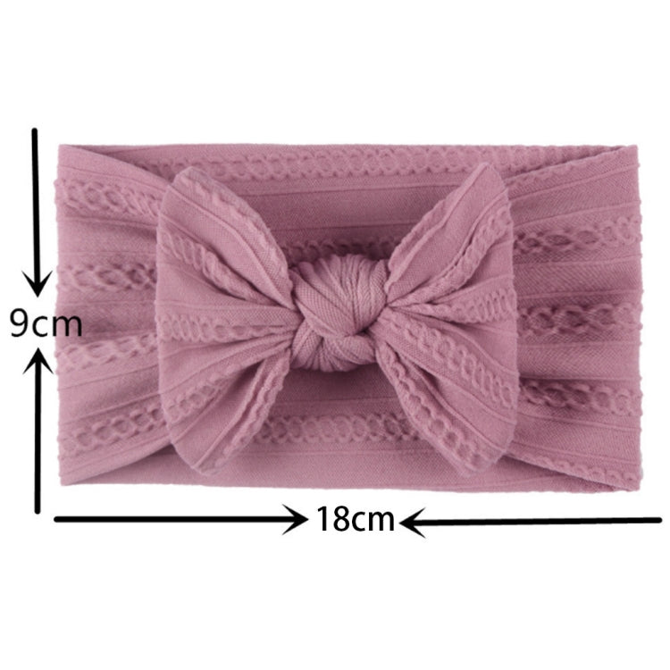 5 pezzi Fasce per capelli bambini in nylon con fiocco