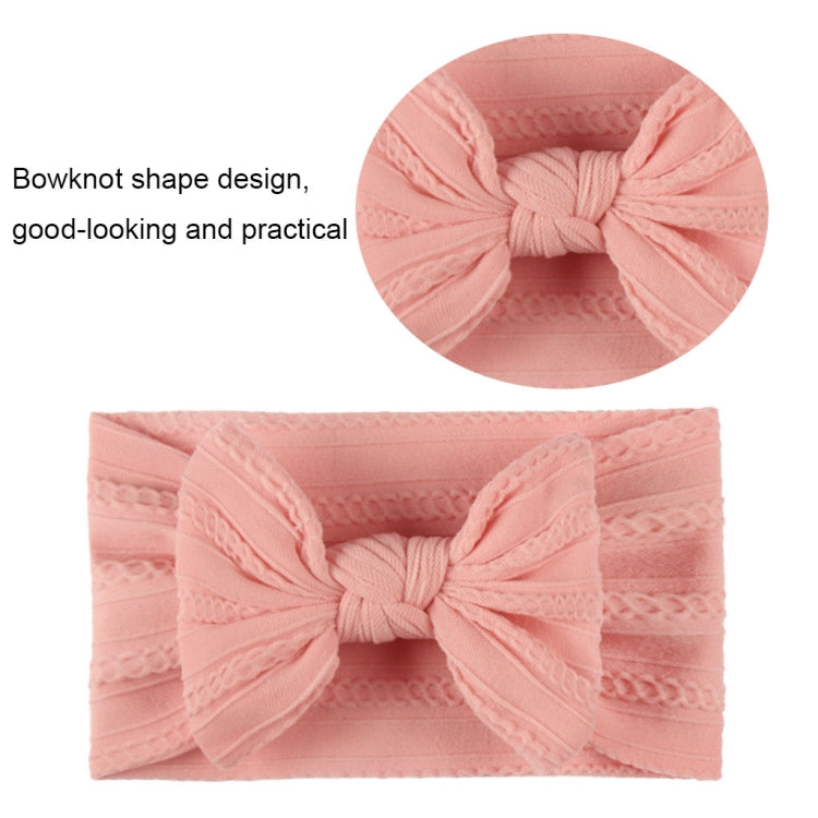 5 pezzi Fasce per capelli bambini in nylon con fiocco