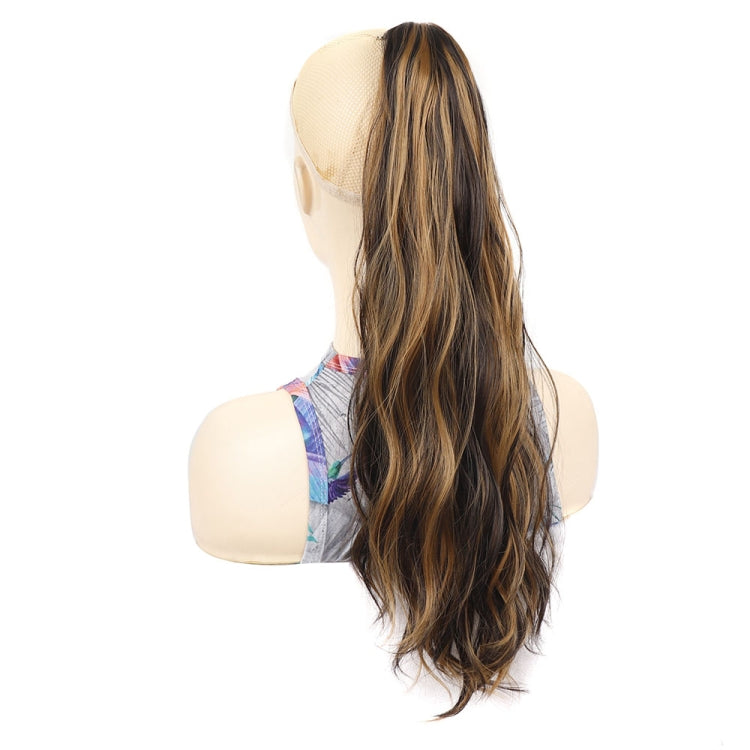 Parrucca con clip lunga coda di cavallo ondulata 55 cm