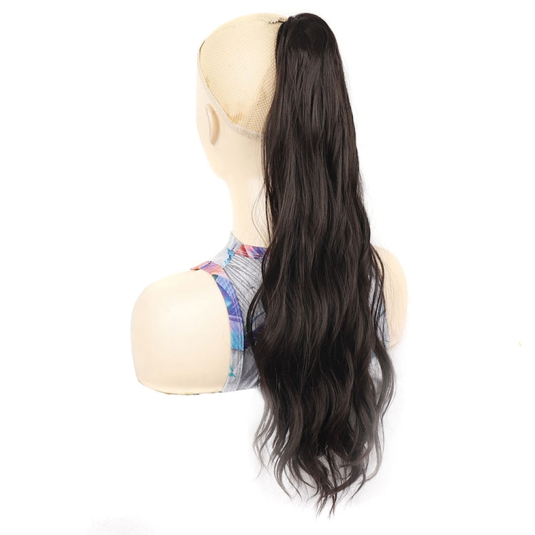 Parrucca con clip lunga coda di cavallo ondulata 55 cm