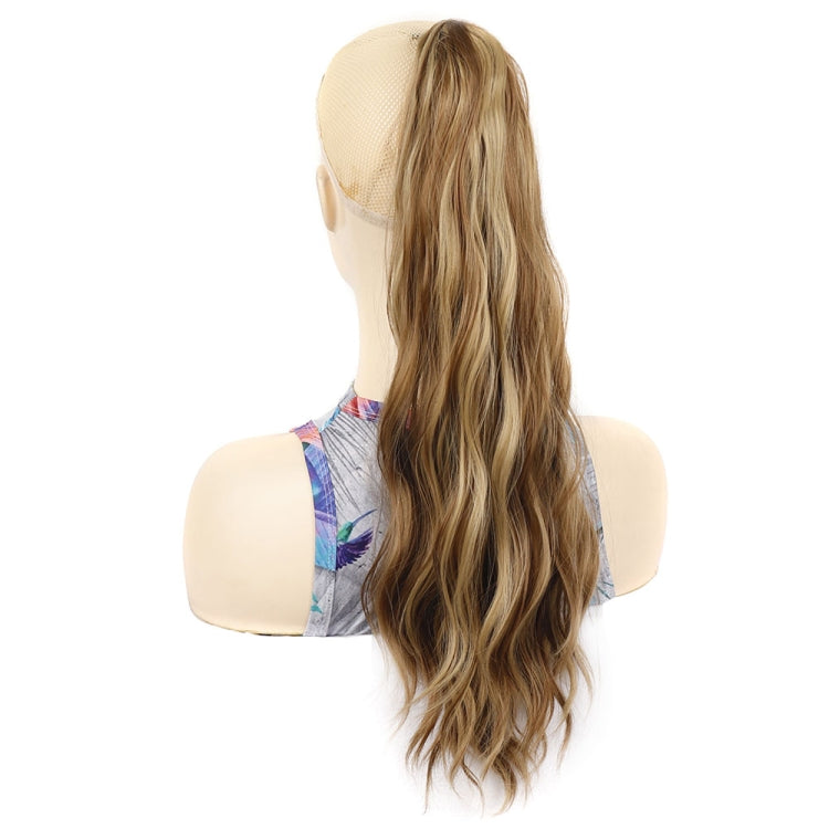 Parrucca con clip lunga coda di cavallo ondulata 55 cm