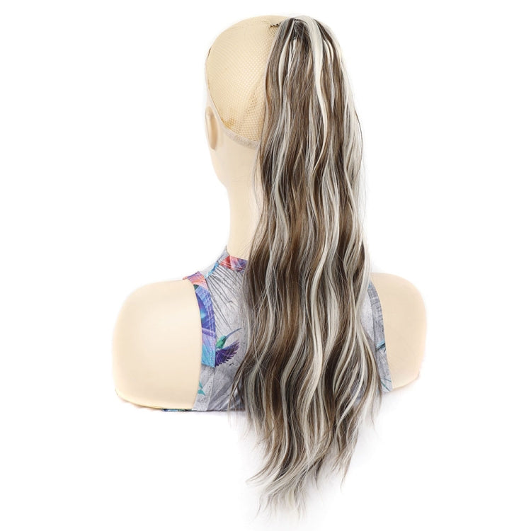 Parrucca con clip lunga coda di cavallo ondulata 55 cm