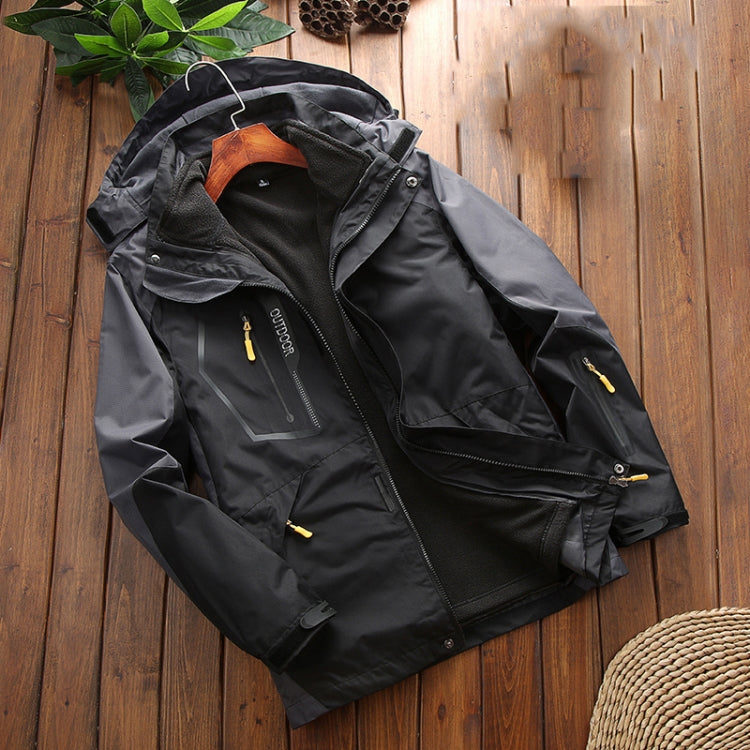 Giacca uomo autunnale in pile impermeabile 6XL