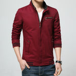 Giacca da uomo casual con cerniera M-XXXL