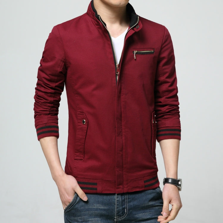 Giacca da uomo casual con cerniera M-XXXL