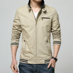 Giacca da uomo casual con cerniera M-XXXL