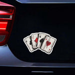 10 adesivi riflettenti colorati per carte da gioco