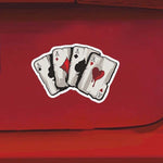 10 adesivi riflettenti colorati per carte da gioco