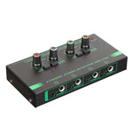 Amplificatore cuffie EF-4 a 4 canali con jack 3,5 e 6,35 mm