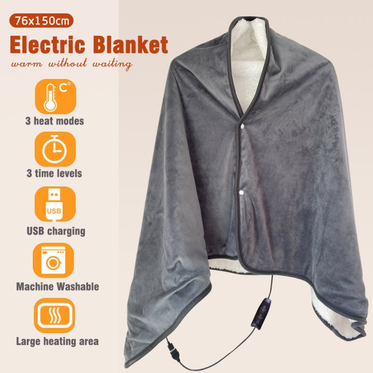 Cuscino riscaldante USB con controller temperatura 76x150cm