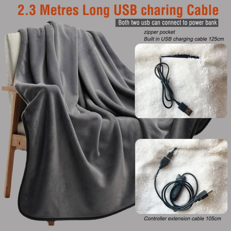 Cuscino riscaldante USB con controller temperatura 76x150cm