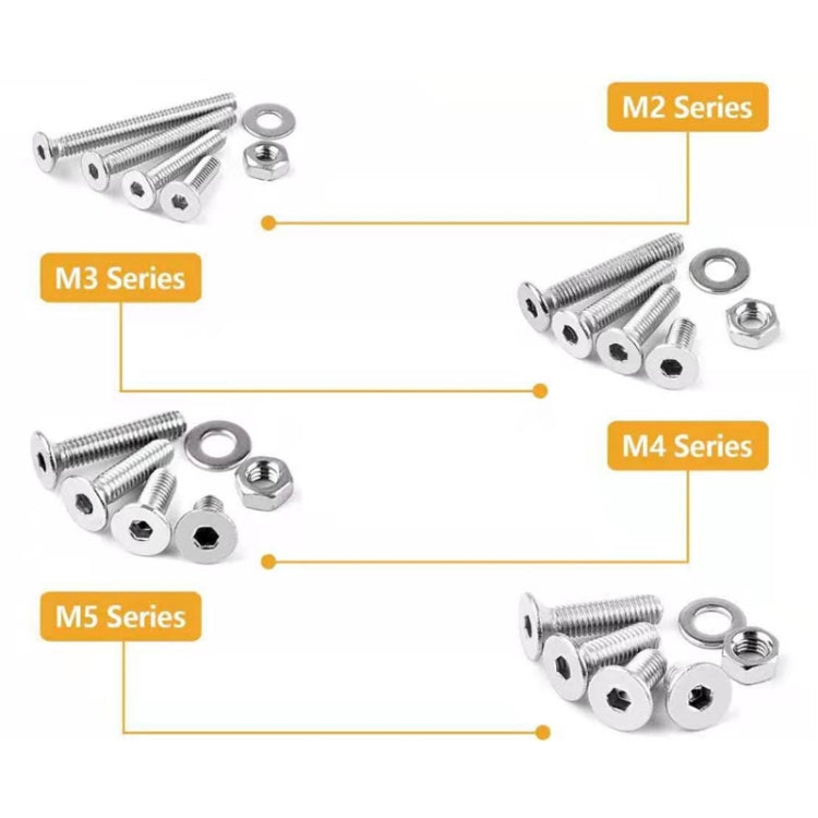 Set anelli guarnizione testa piatta M2-M5 acciaio inox