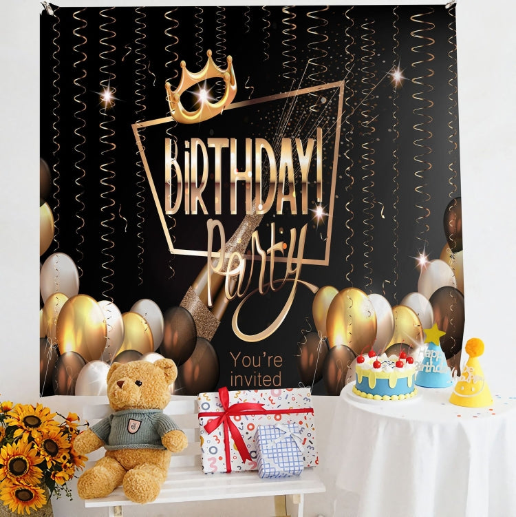 Panno da appendere per foto per bambini con layout di compleanno, 150x230cm Velvet