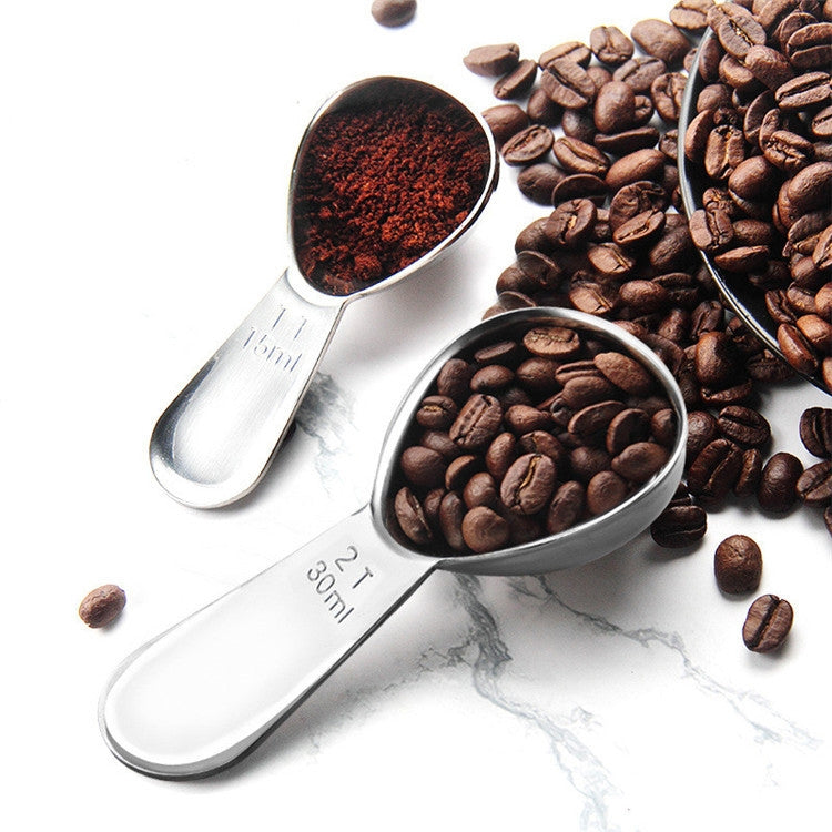 Cucchiaio dosatore da caffè in acciaio inox 304 con scala