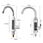 Rubinetto elettrico con display digitale per cucina 22cm