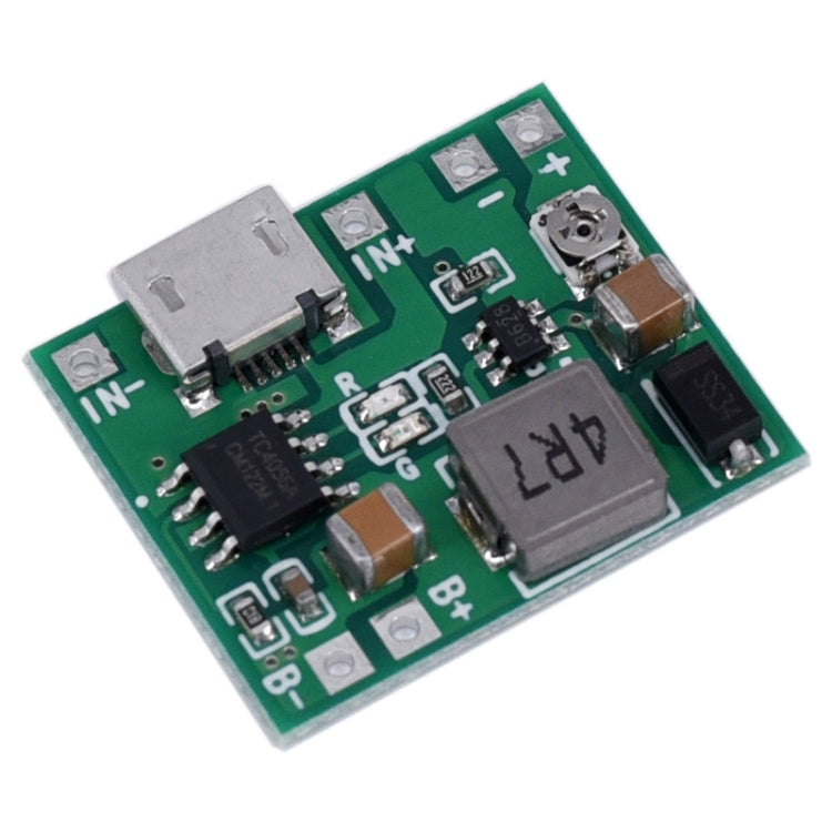 Modulo convertitore boost 3,7 V per batteria 18650 con ricarica