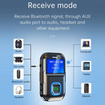 Ricevitore audio Bluetooth 5.3 con schermo e lettore MP3