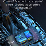 Ricevitore audio Bluetooth 5.3 con schermo e lettore MP3