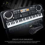 Organo elettronico giocattolo a 61 tasti con microfono