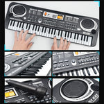 Organo elettronico giocattolo a 61 tasti con microfono